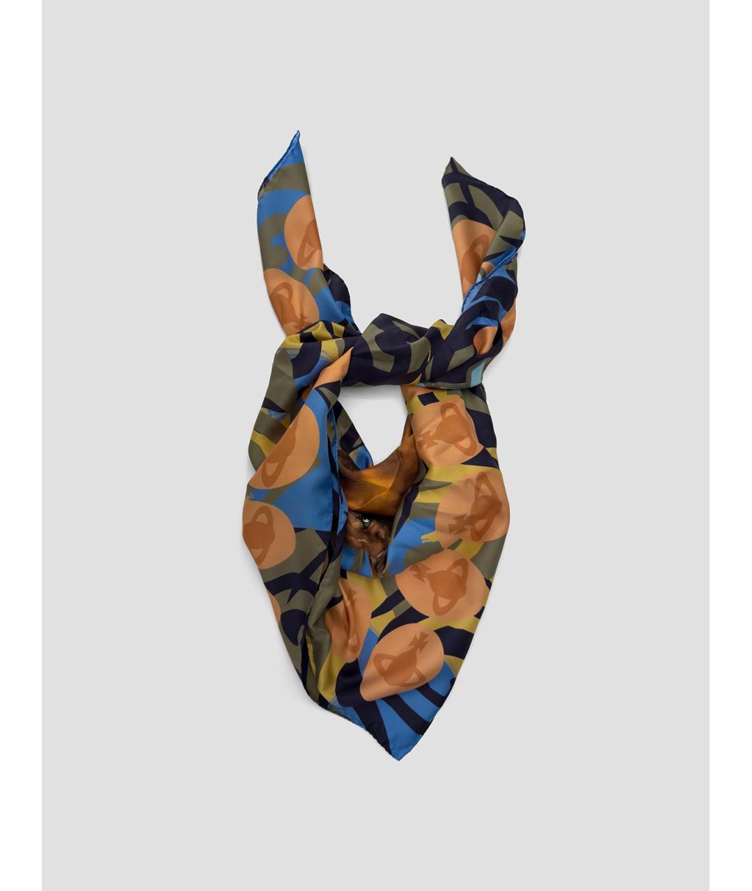 VIVIENNE WESTWOOD Мульти шелковый шарф, фото 3