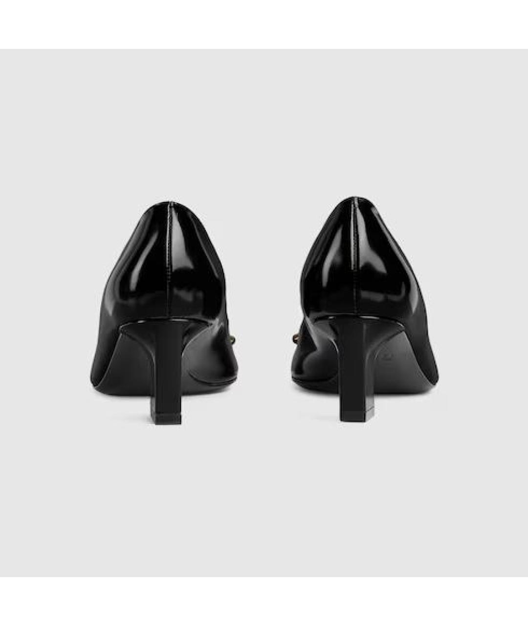 GUCCI Черные кожаные туфли, фото 3