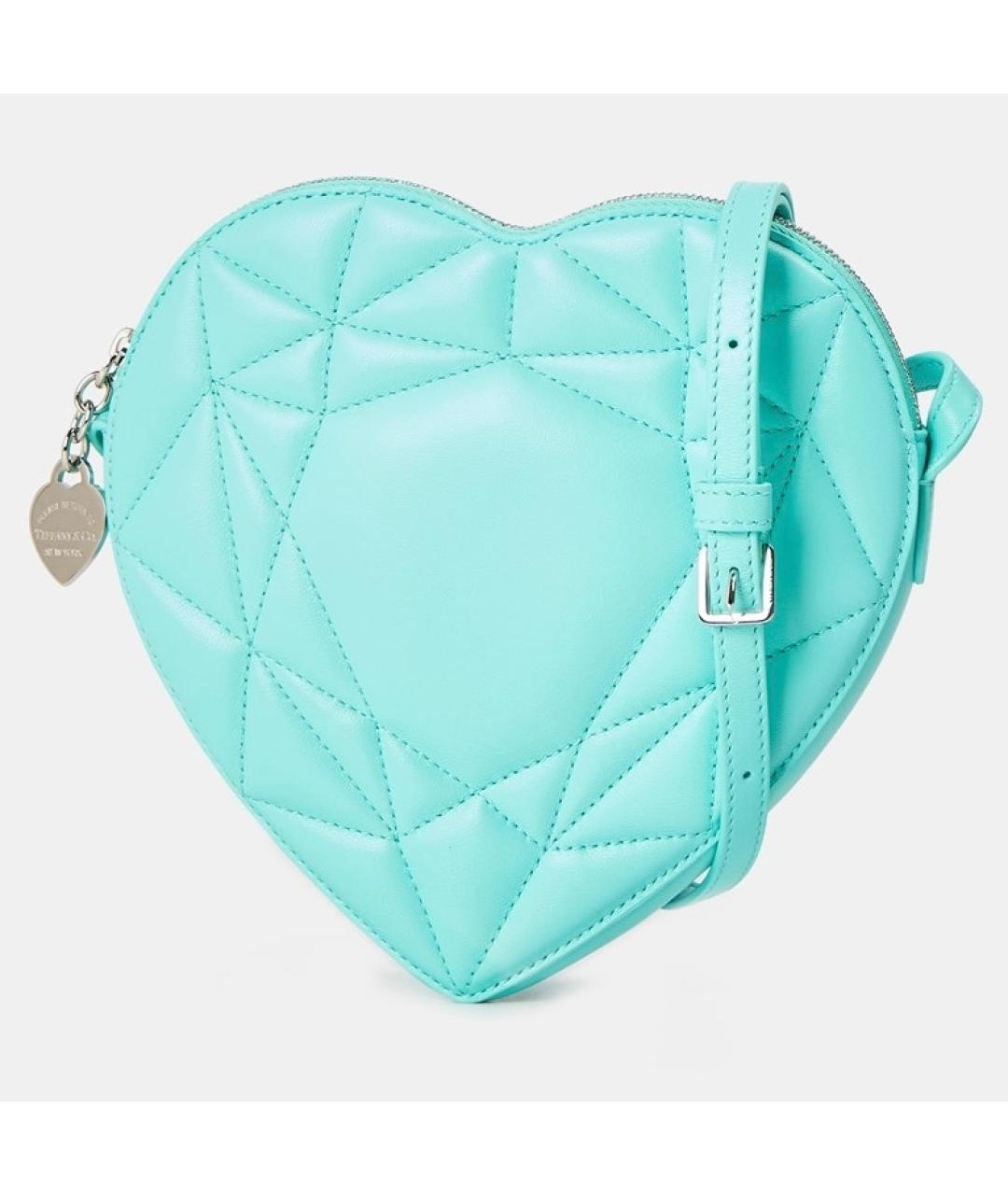 TIFFANY&CO Бирюзовая кожаная сумка через плечо, фото 5
