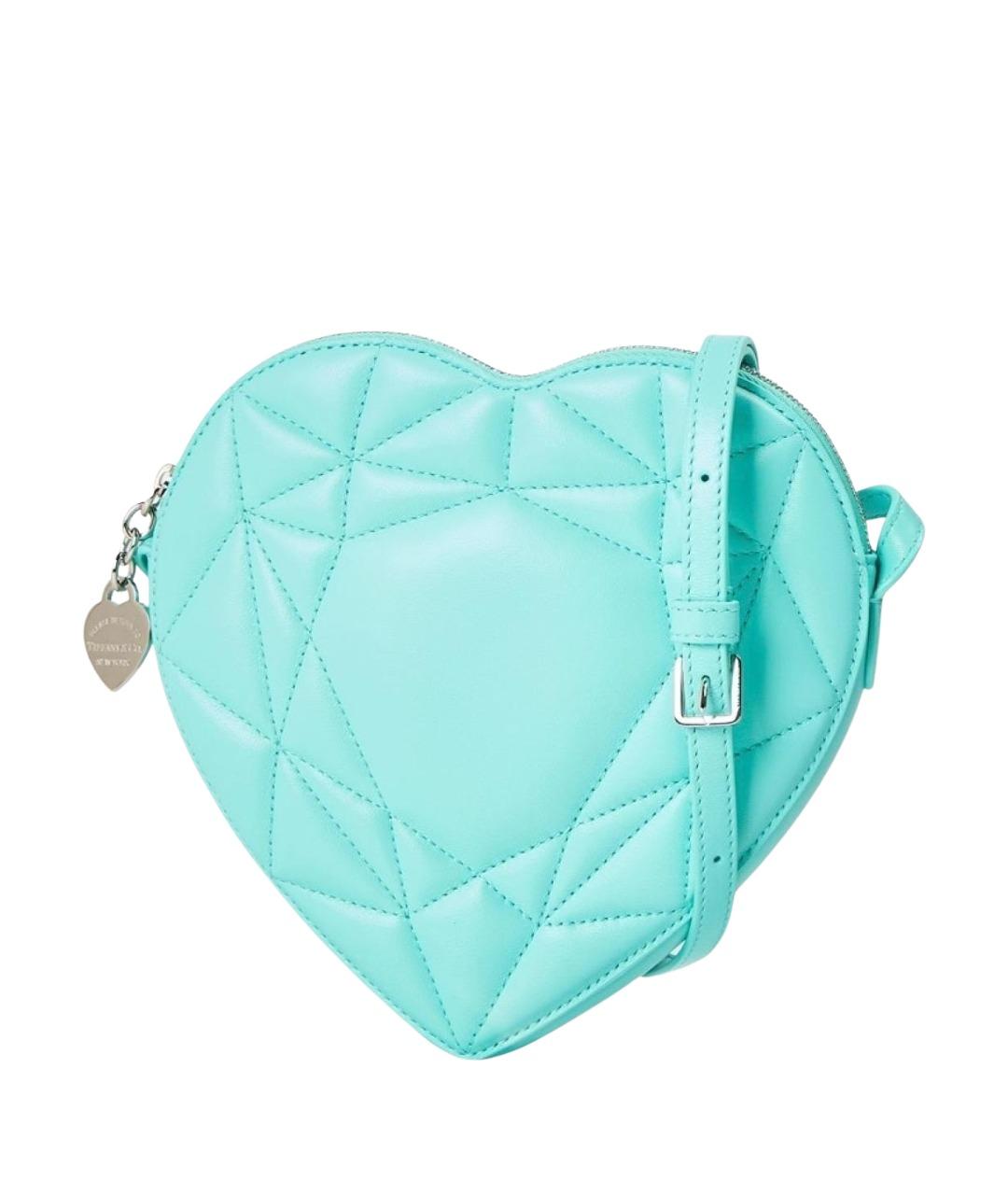 TIFFANY&CO Бирюзовая кожаная сумка через плечо, фото 1