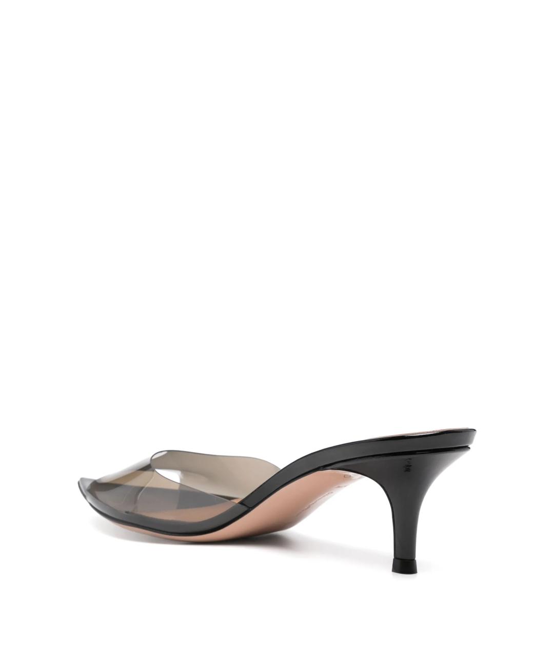 GIANVITO ROSSI Черные резиновые мюли, фото 3