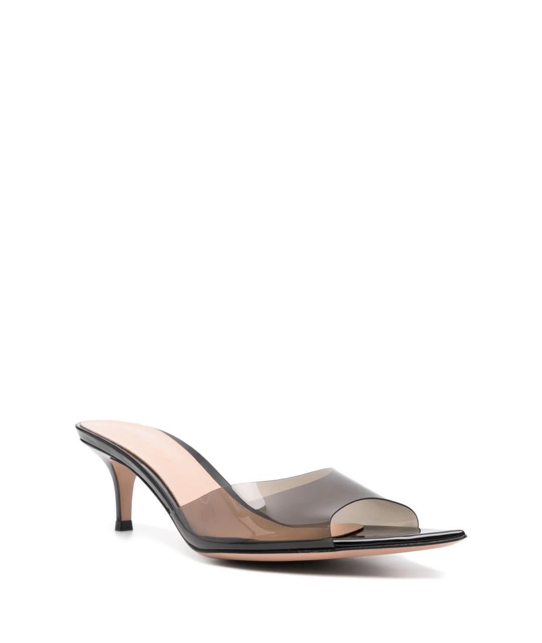 GIANVITO ROSSI Черные резиновые мюли, фото 2