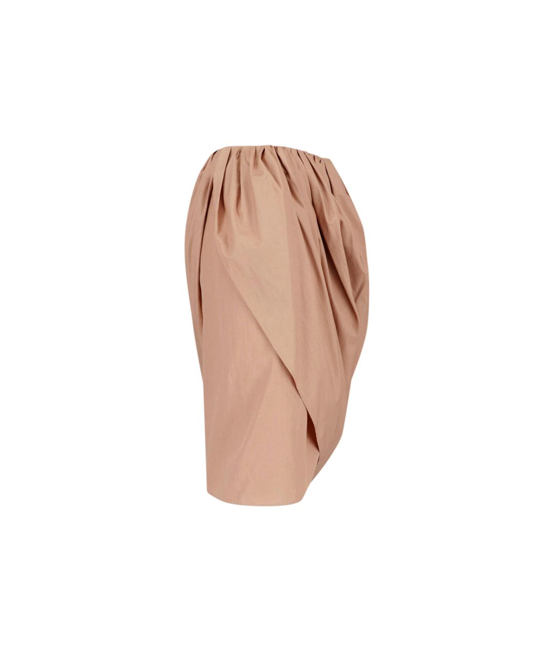 CHLOE Розовая хлопковая юбка миди, фото 3