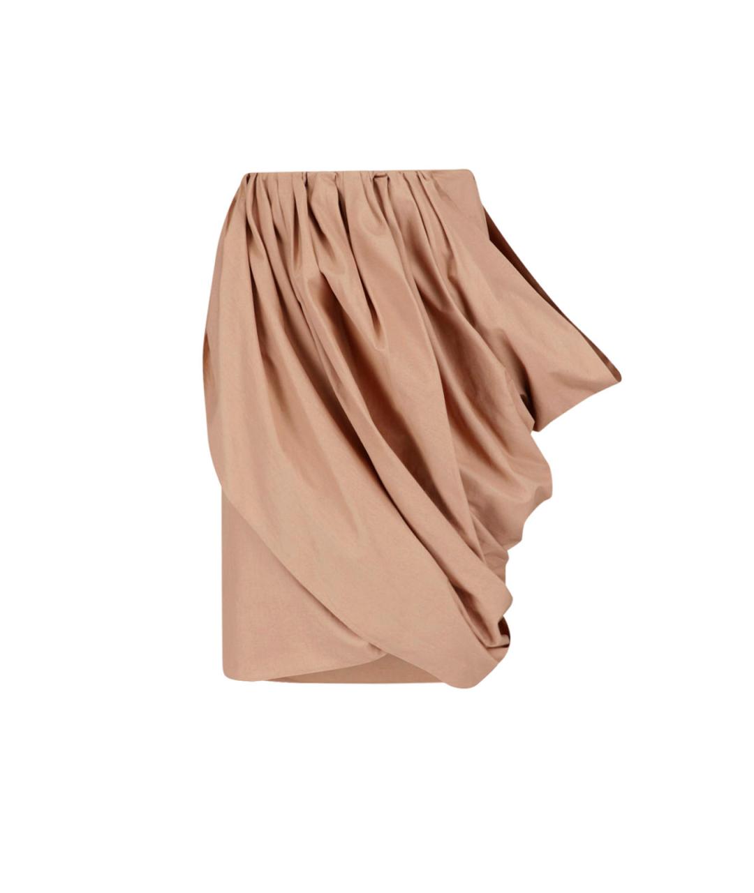 CHLOE Розовая хлопковая юбка миди, фото 1