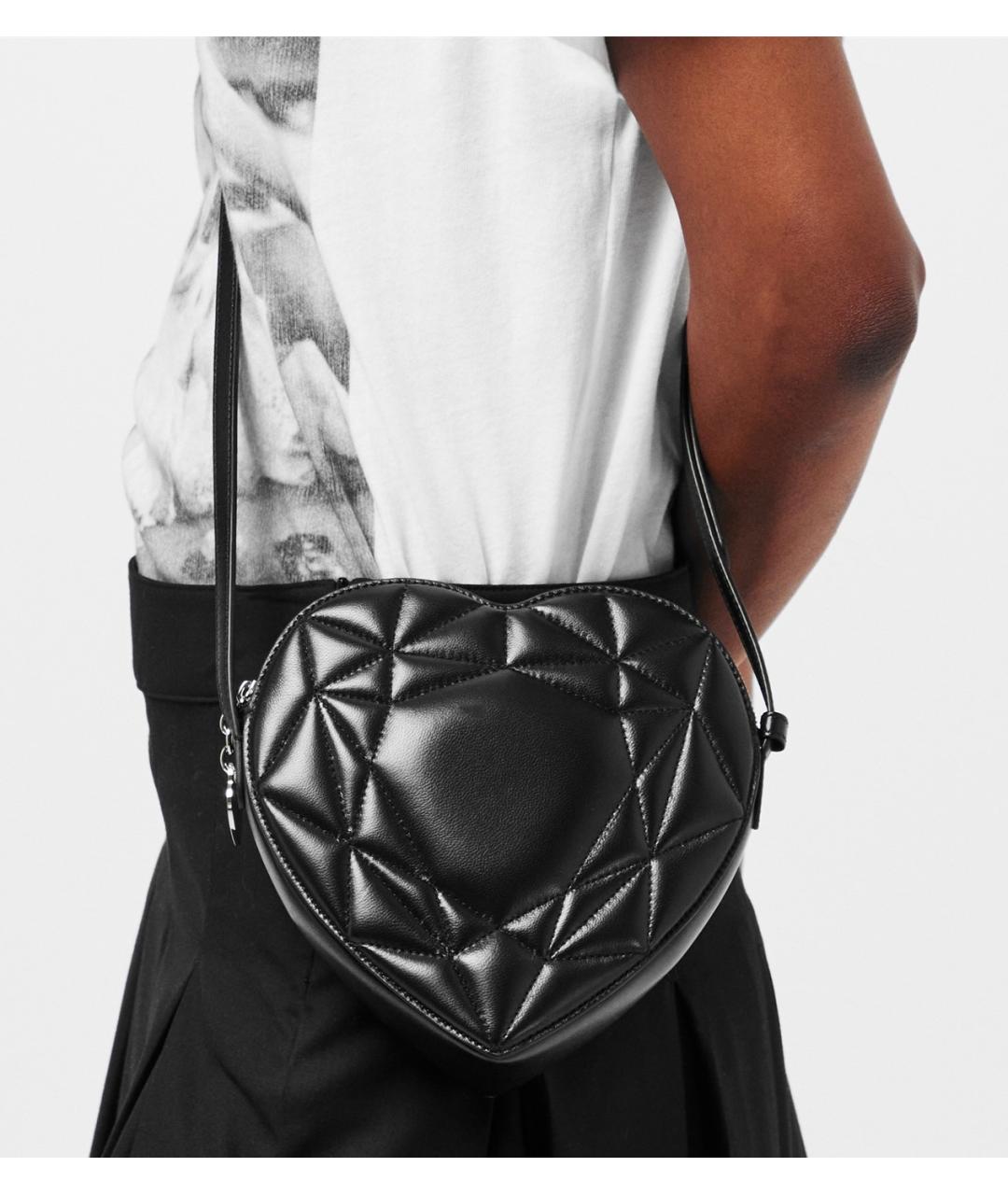 TIFFANY&CO Черная кожаная сумка через плечо, фото 3