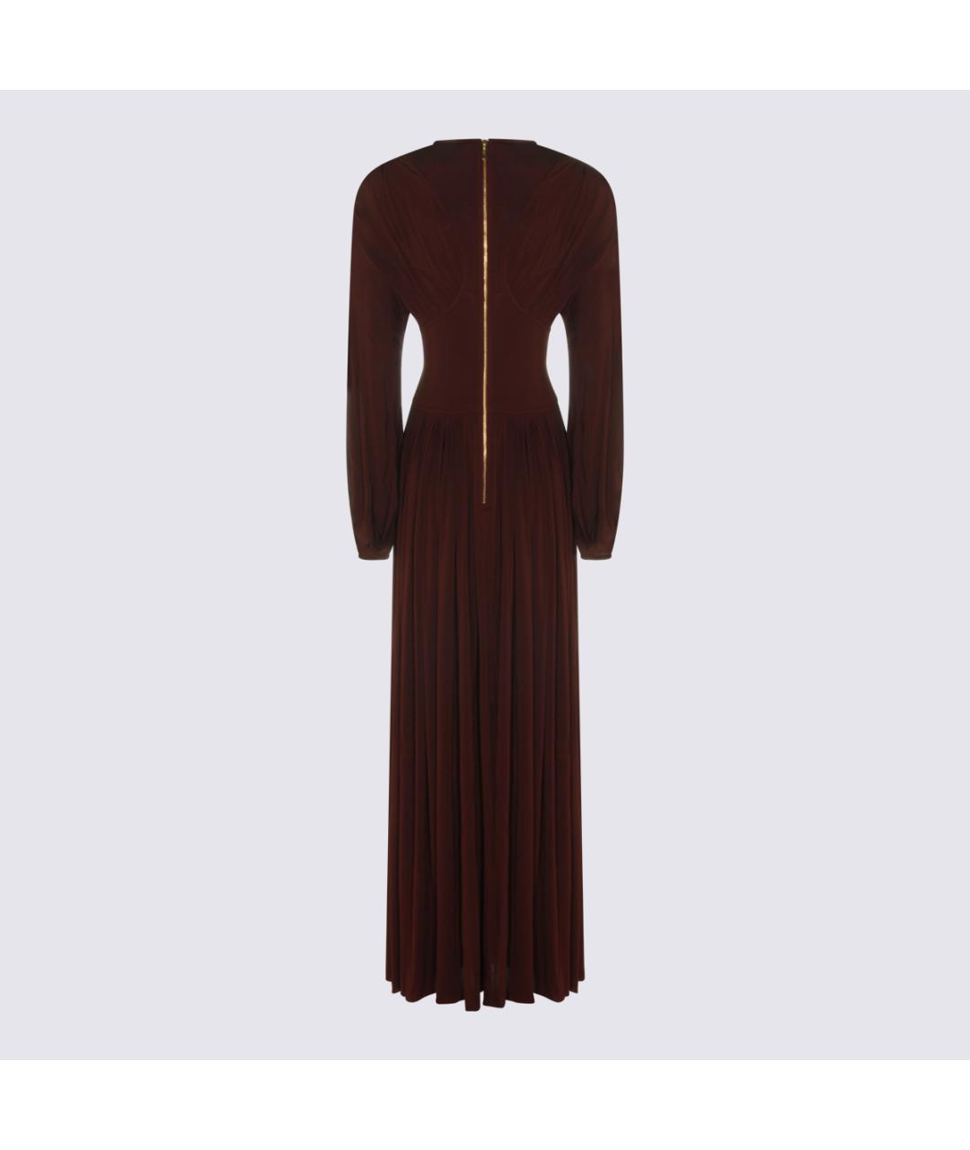 ZIMMERMANN Бордовое вискозное платье, фото 2