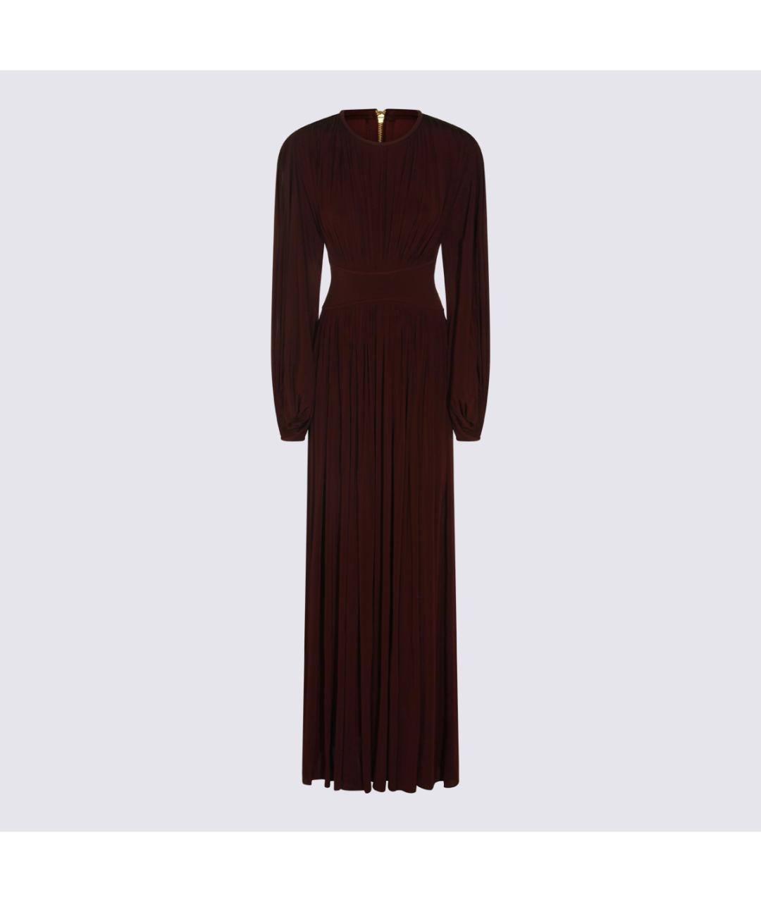 ZIMMERMANN Бордовое вискозное платье, фото 5