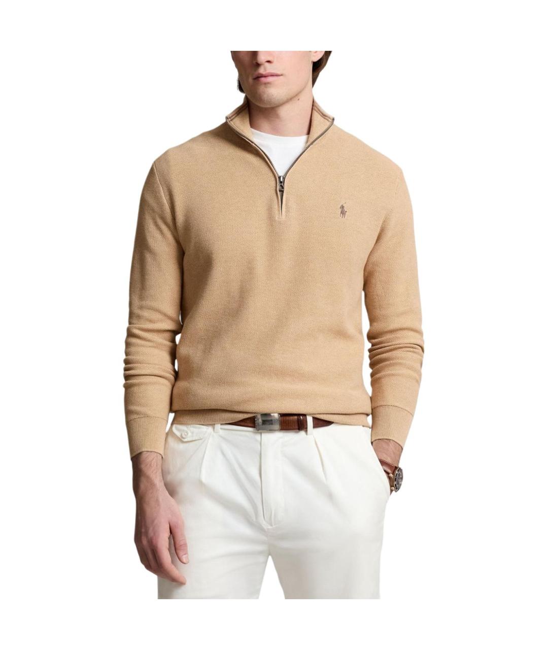 POLO RALPH LAUREN Коричневый джемпер / свитер, фото 4