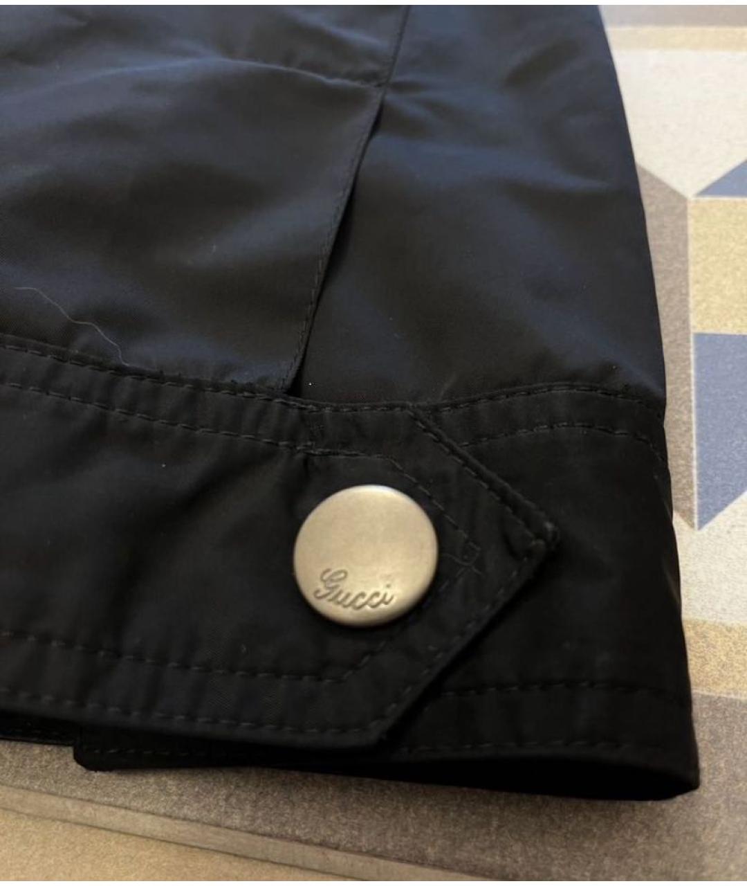 GUCCI Черная полиэстеровая куртка, фото 4