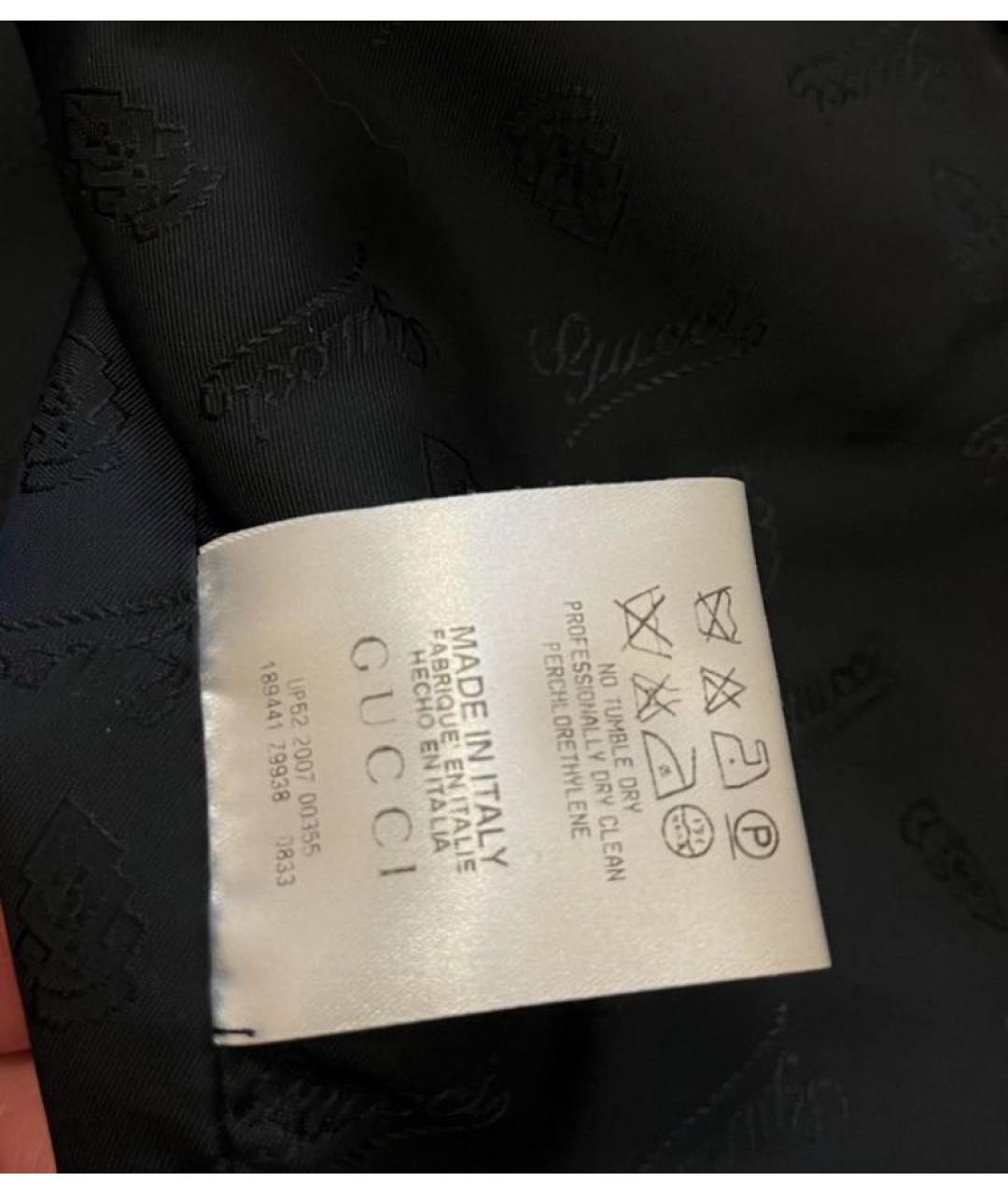 GUCCI Черная полиэстеровая куртка, фото 8
