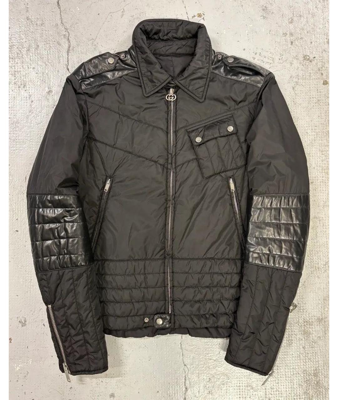 GUCCI Черный полиамидовый пуховик, фото 9