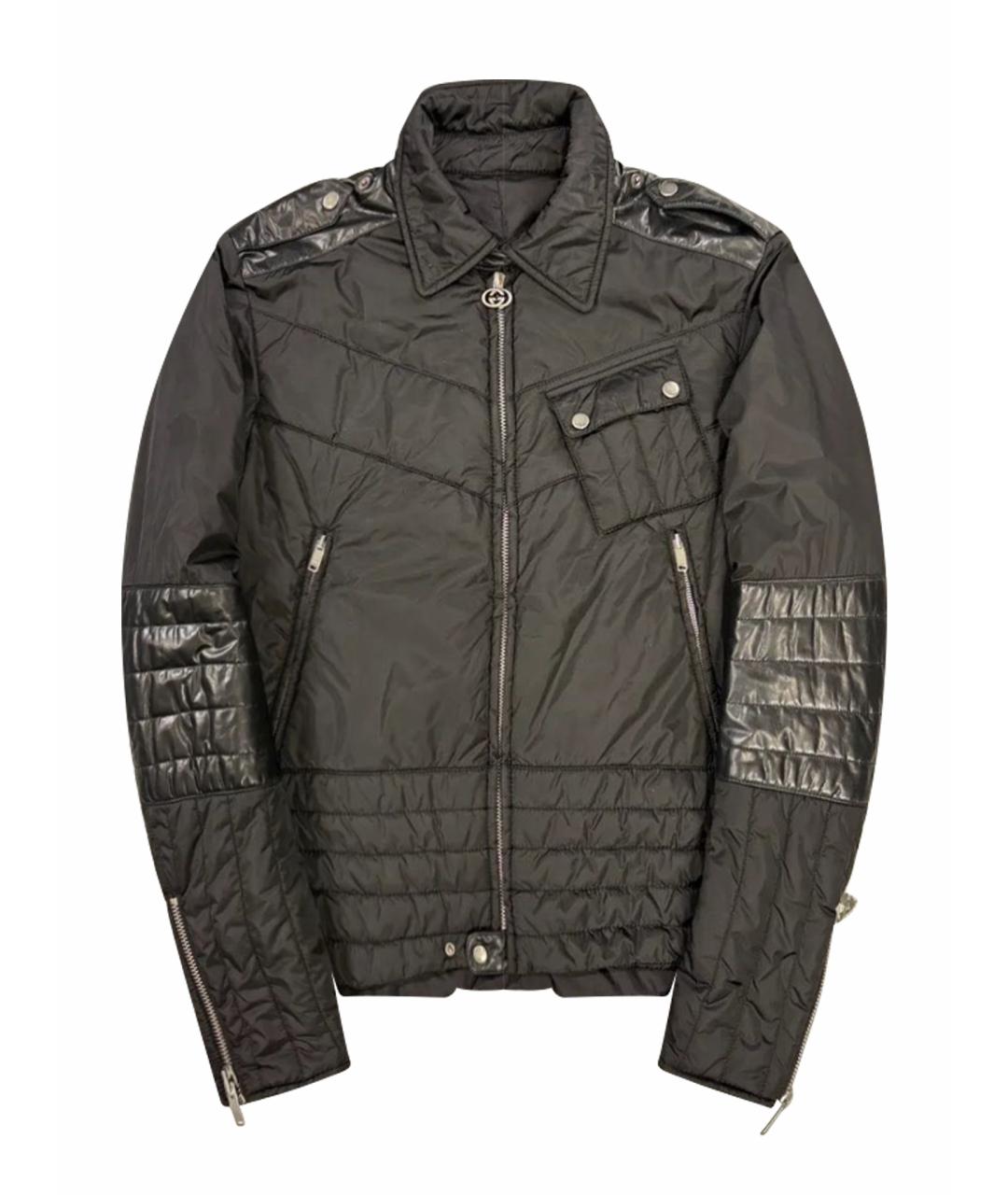 GUCCI Черный полиамидовый пуховик, фото 1