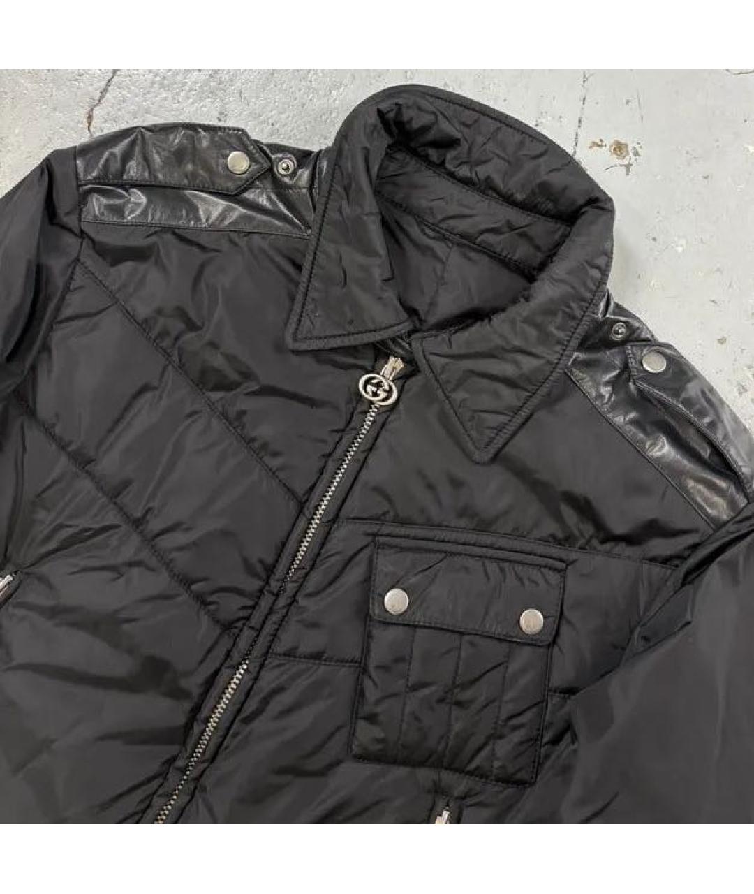 GUCCI Черный полиамидовый пуховик, фото 4