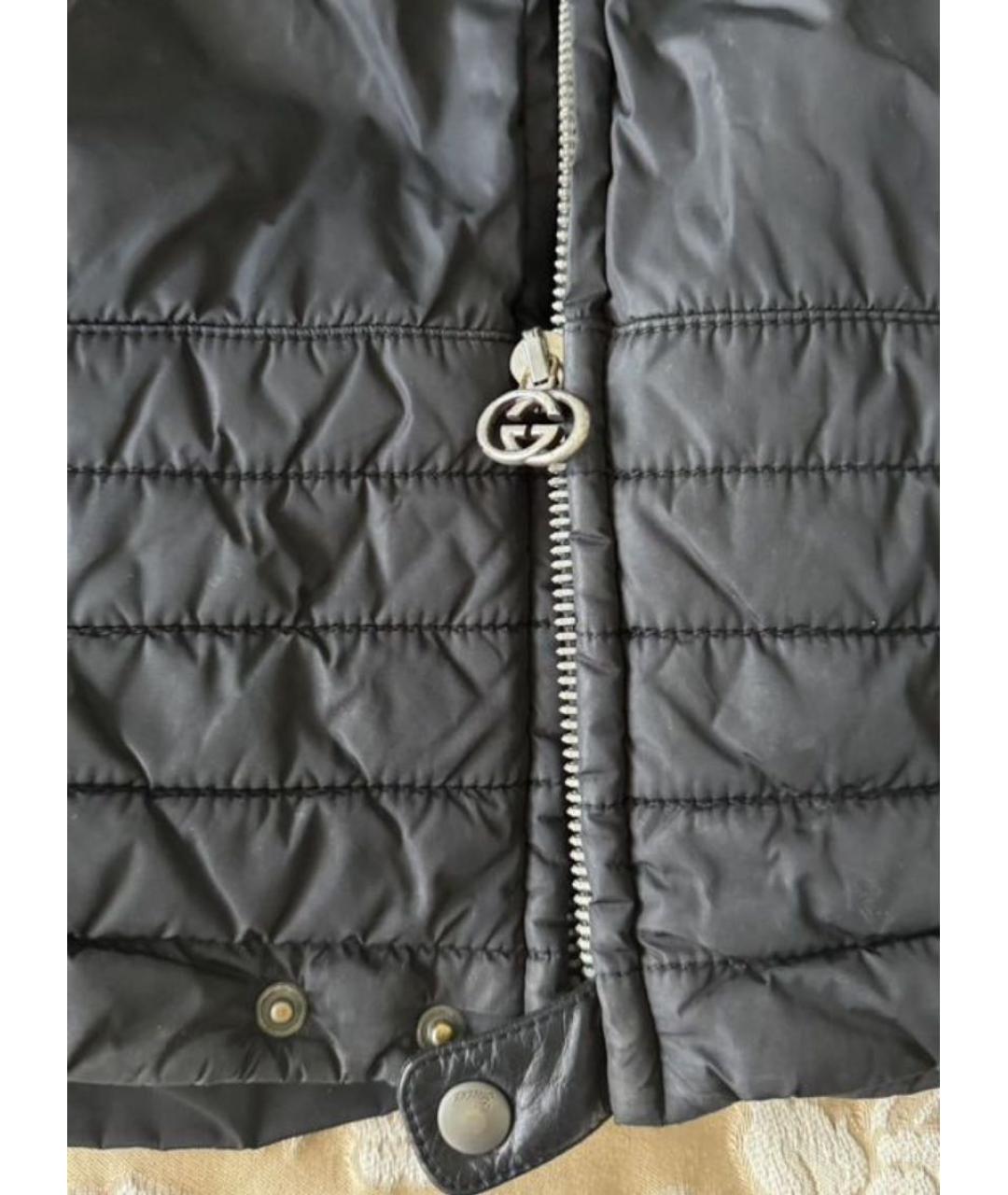 GUCCI Черный полиамидовый пуховик, фото 2