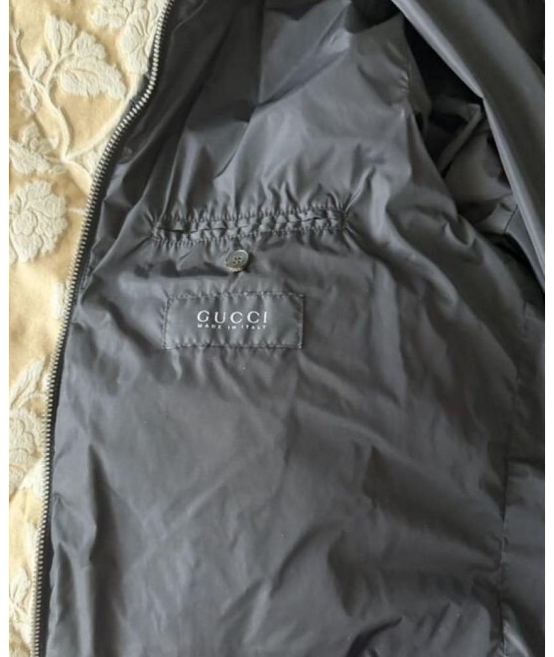 GUCCI Черный полиамидовый пуховик, фото 7