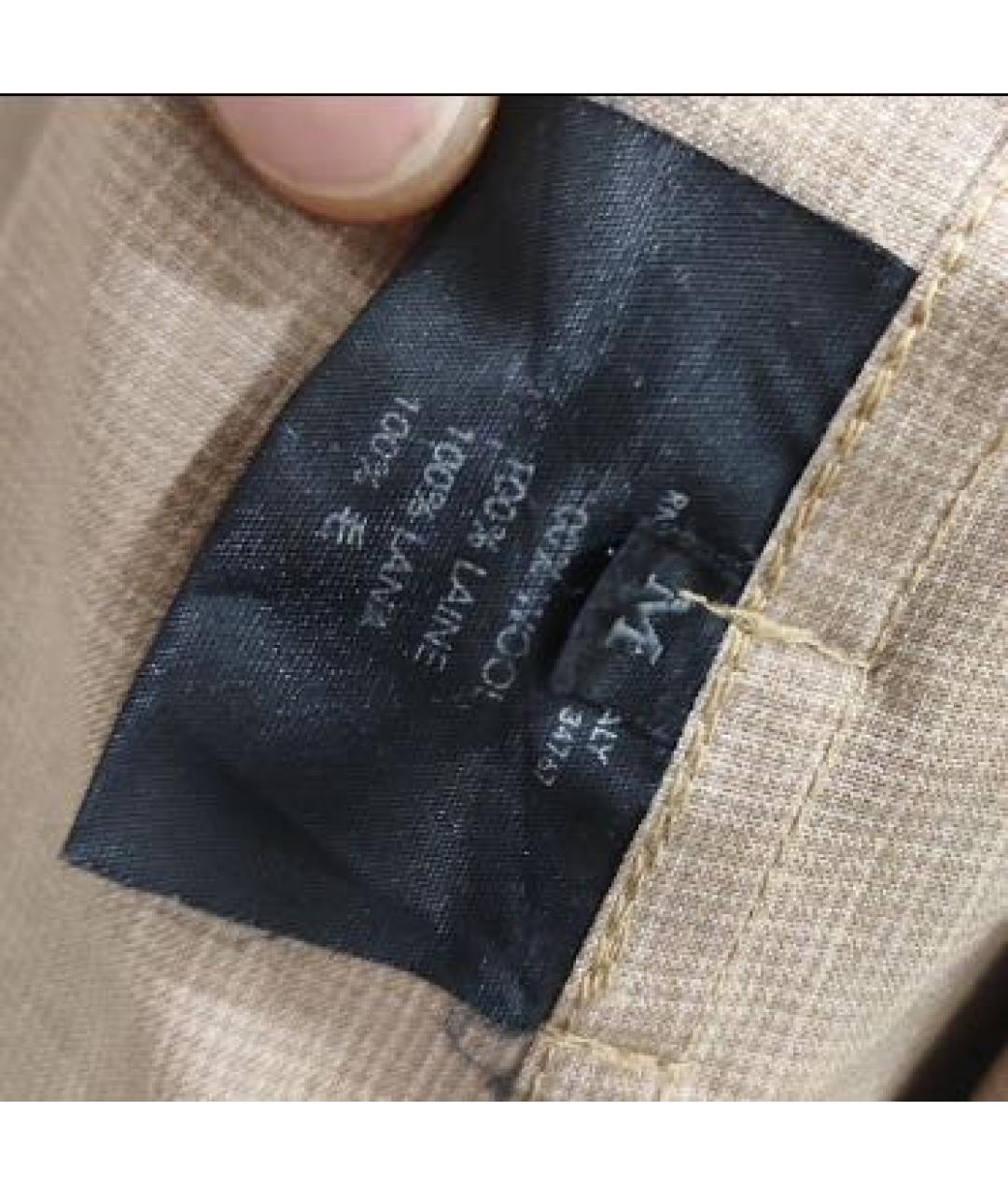 PRADA Бежевый шерстяной тренч / плащ, фото 4