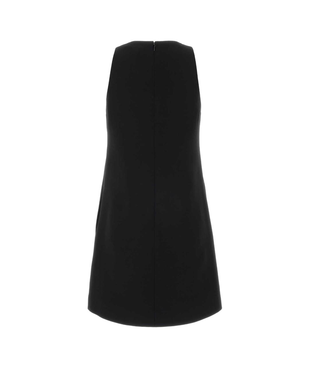 VALENTINO Черное шерстяное вечернее платье, фото 2