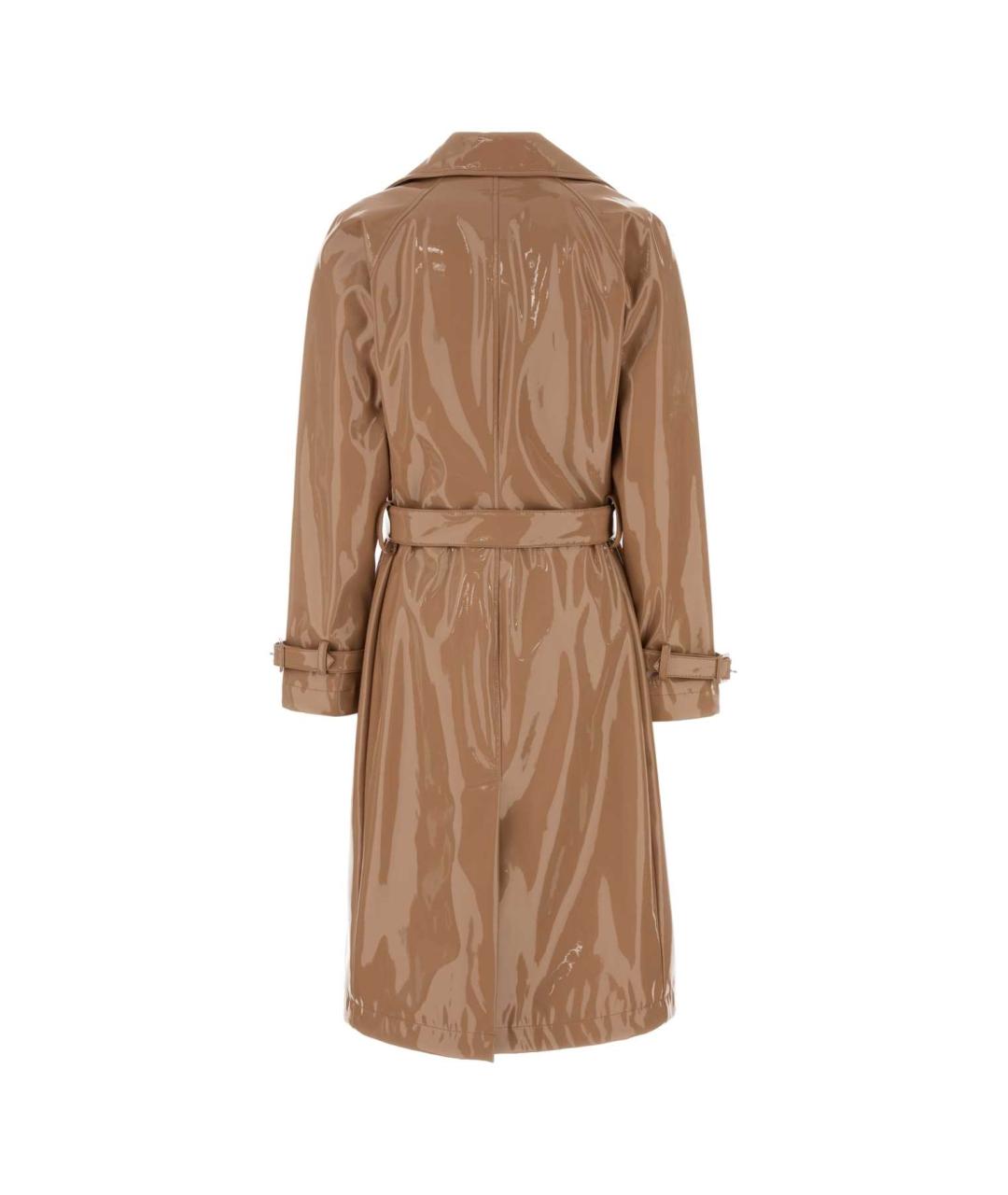 DOLCE&GABBANA Розовый полиуретановый тренч/плащ, фото 2