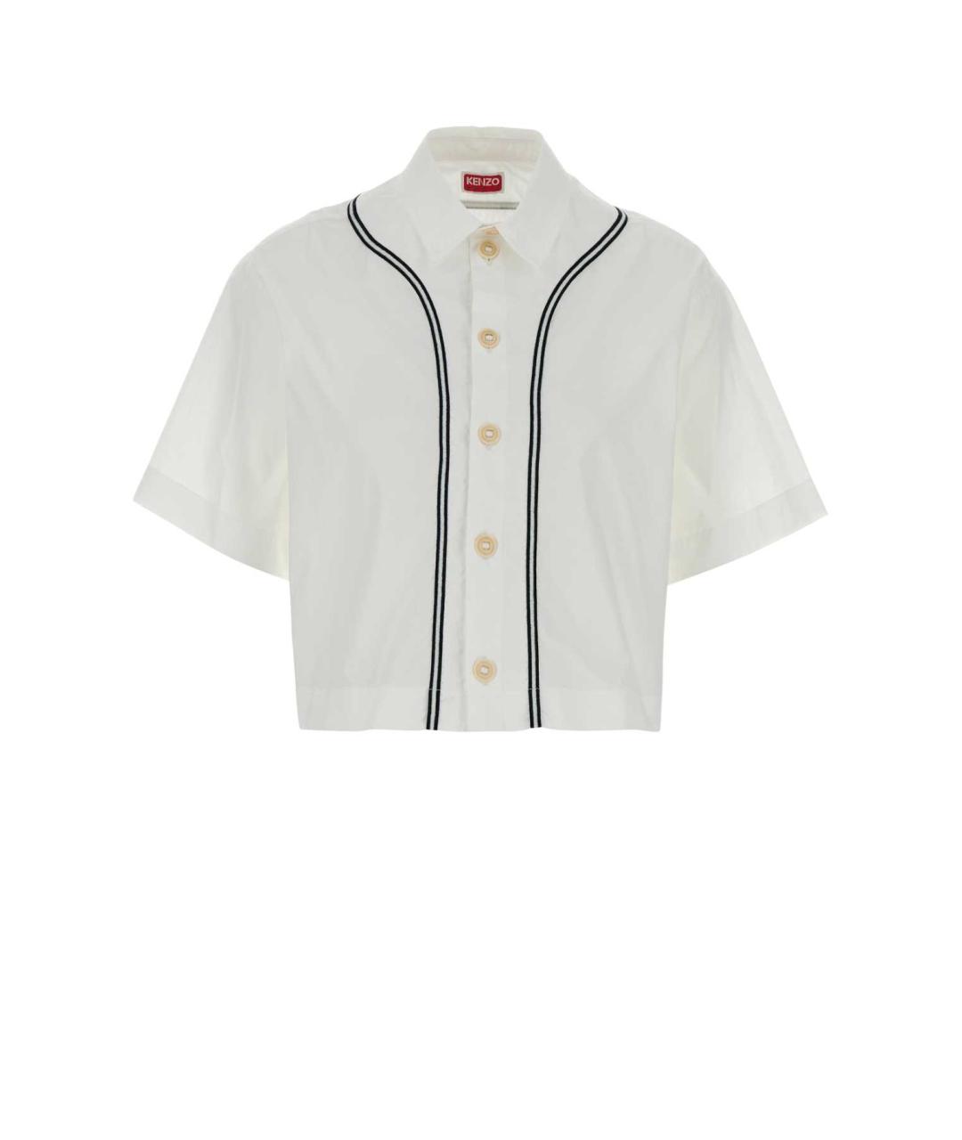 KENZO Белая хлопковая рубашка, фото 1