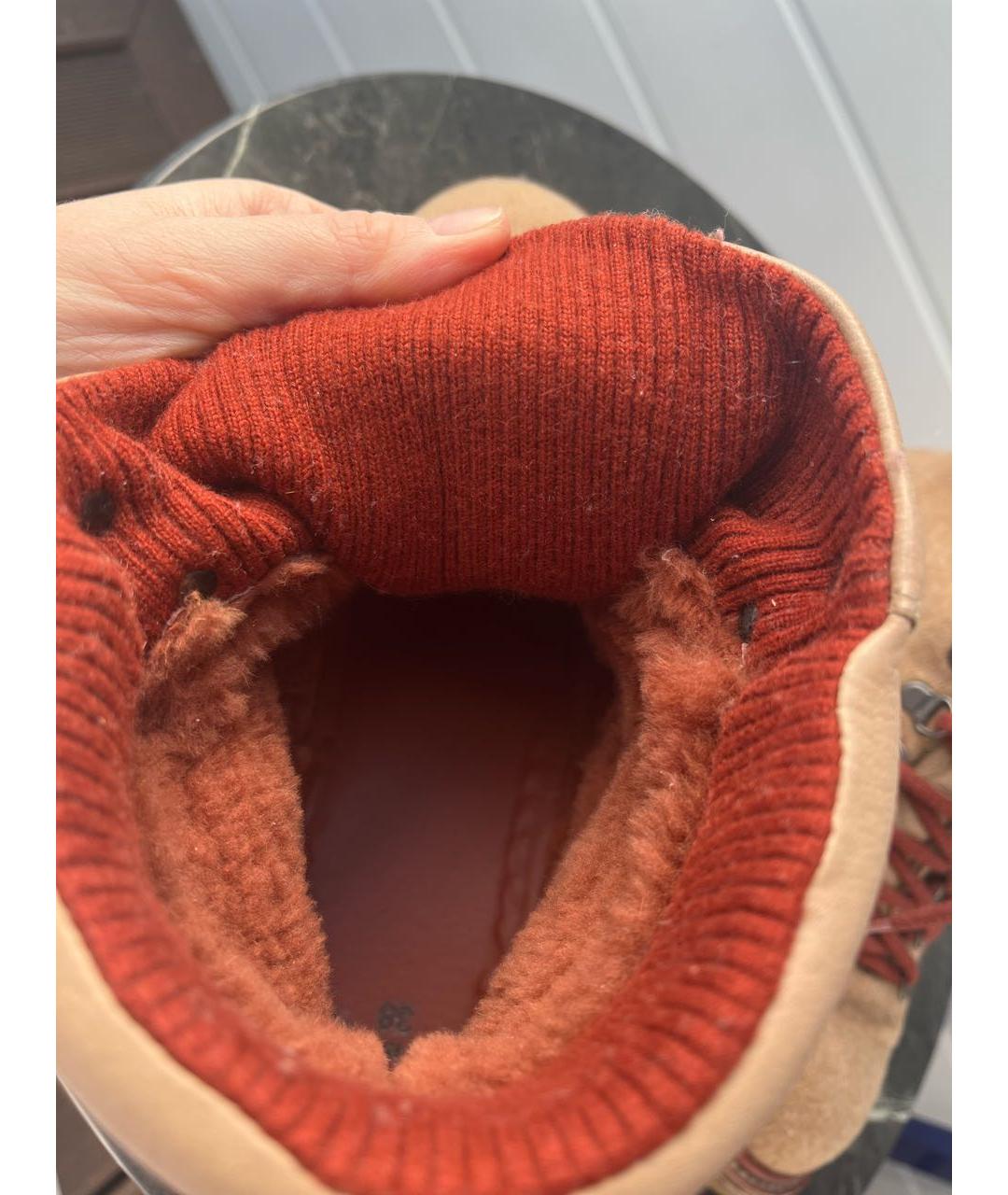 LORO PIANA Бежевые ботинки, фото 6