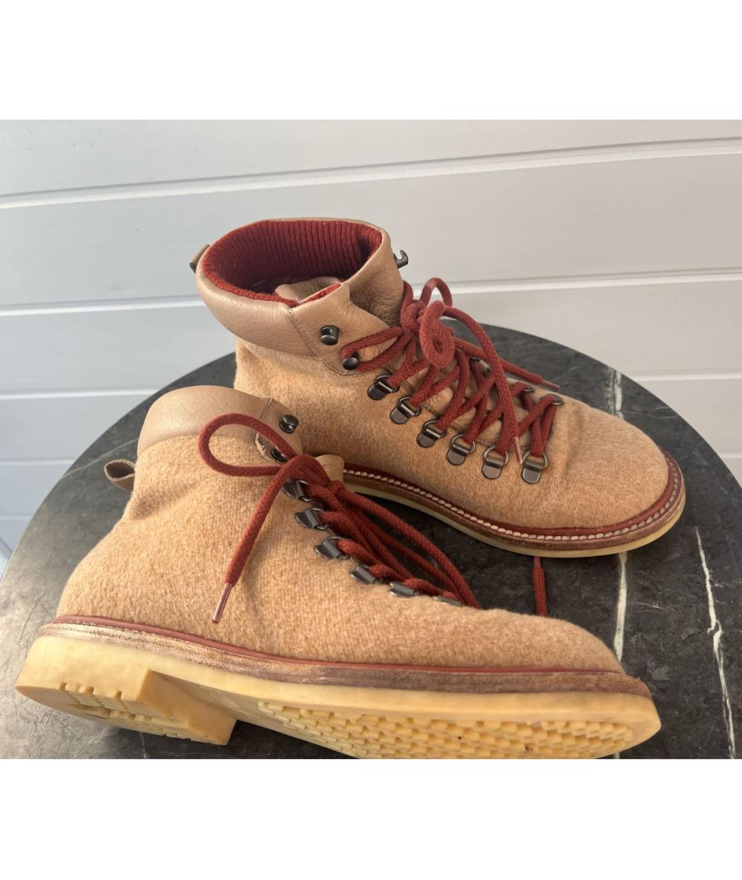 LORO PIANA Бежевые ботинки, фото 2