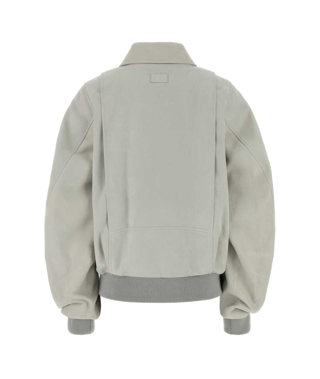 LOEWE Серая замшевая куртка, фото 2