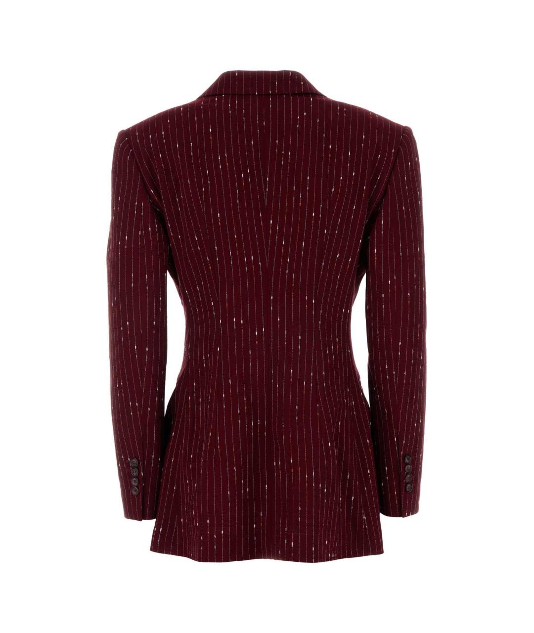 DOLCE&GABBANA Бордовый полиэстеровый жакет/пиджак, фото 1