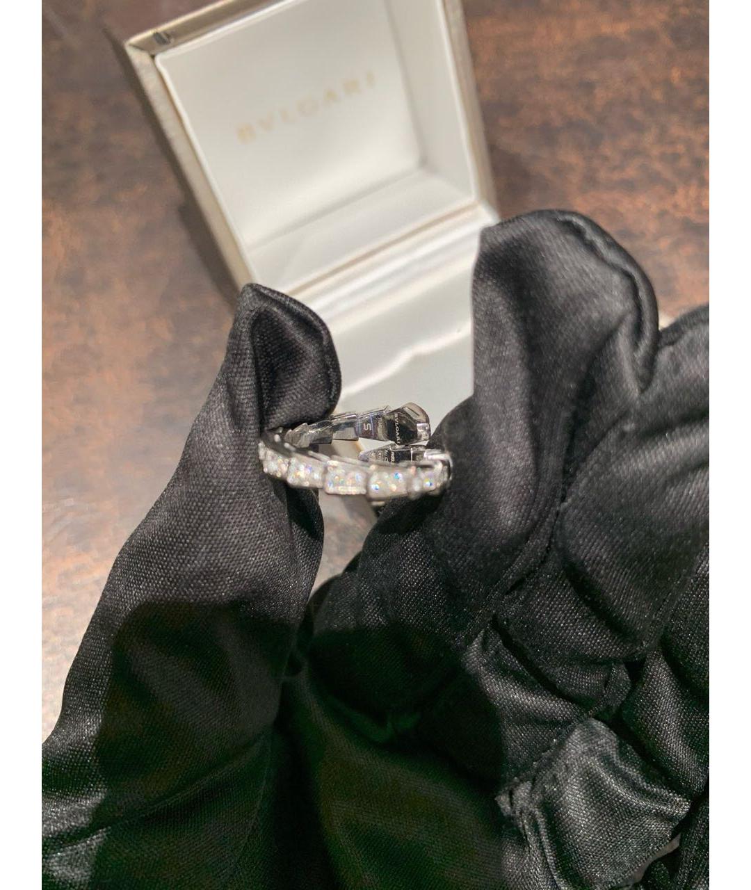 BVLGARI Серебряное кольцо из белого золота, фото 7
