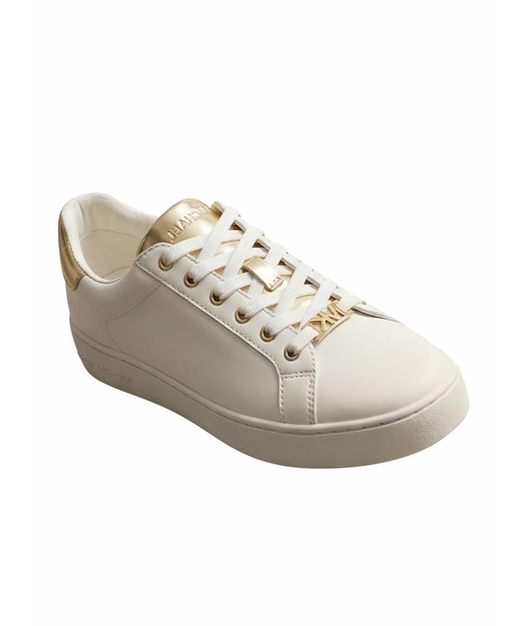 MICHAEL KORS Бирюзовые кожаные кроссовки, фото 5