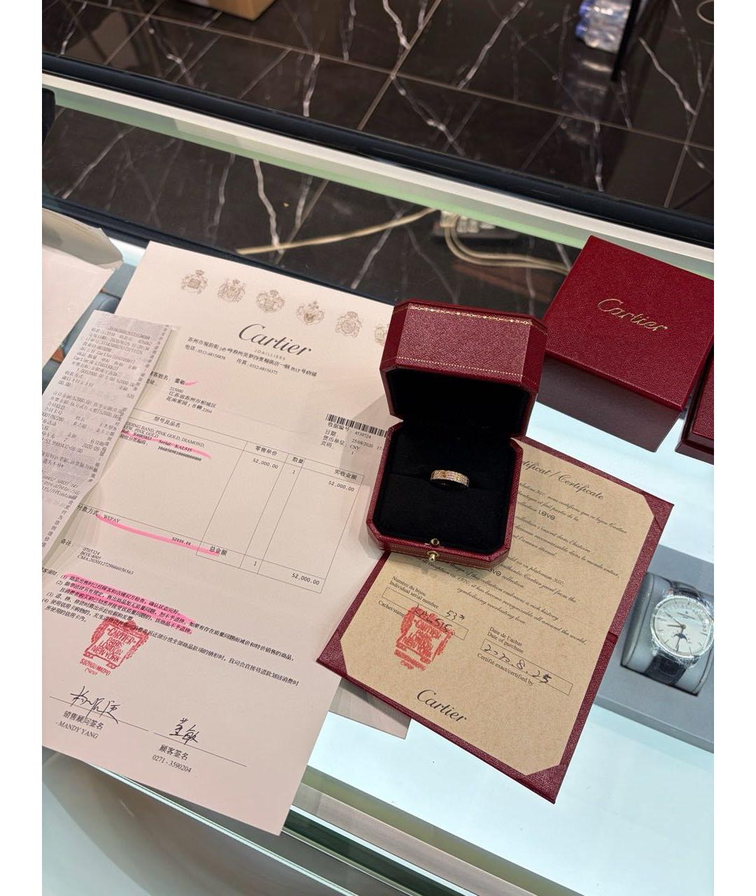 CARTIER Золотое кольцо из розового золота, фото 2