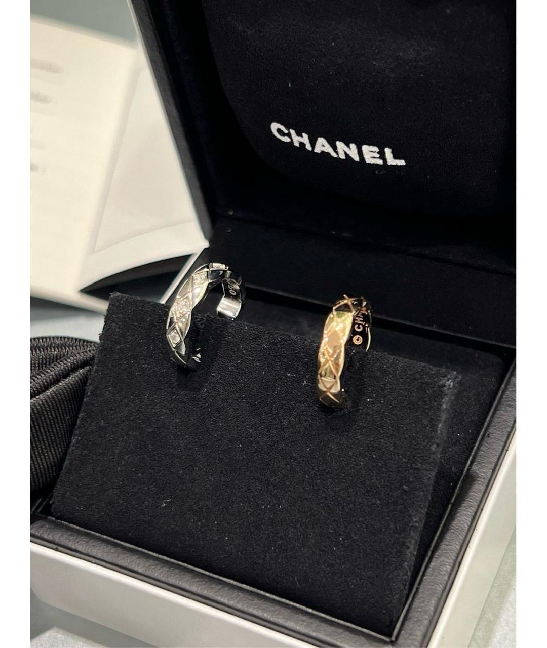 CHANEL Серебряные серьги из белого золота, фото 9