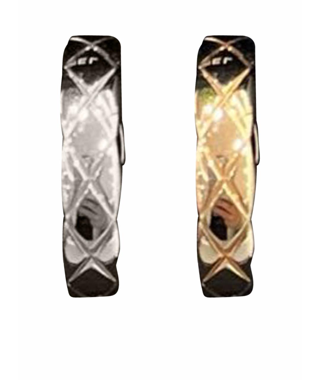 CHANEL Серебряные серьги из белого золота, фото 1