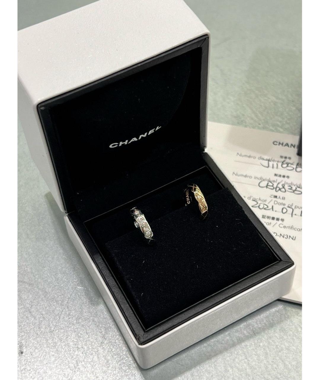 CHANEL Серебряные серьги из белого золота, фото 7