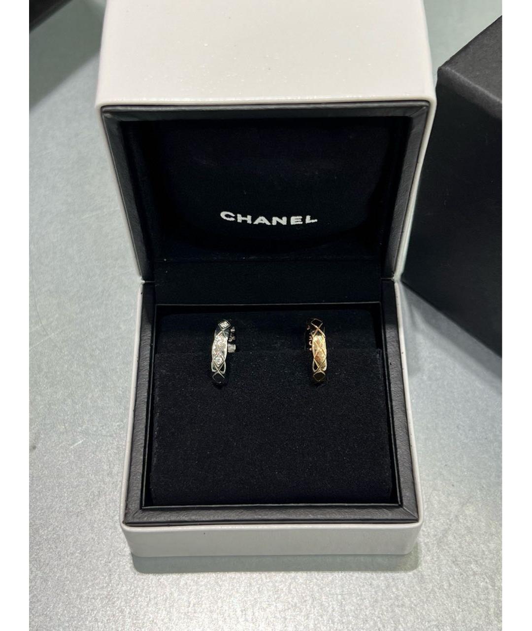 CHANEL Серебряные серьги из белого золота, фото 5