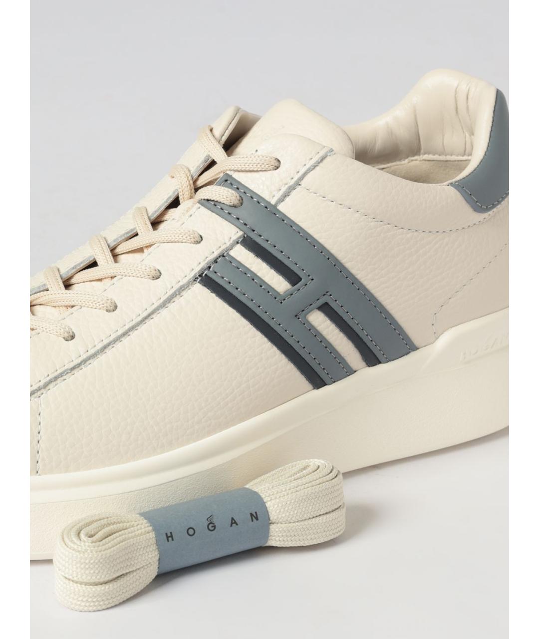 HOGAN Бежевые низкие кроссовки / кеды, фото 4