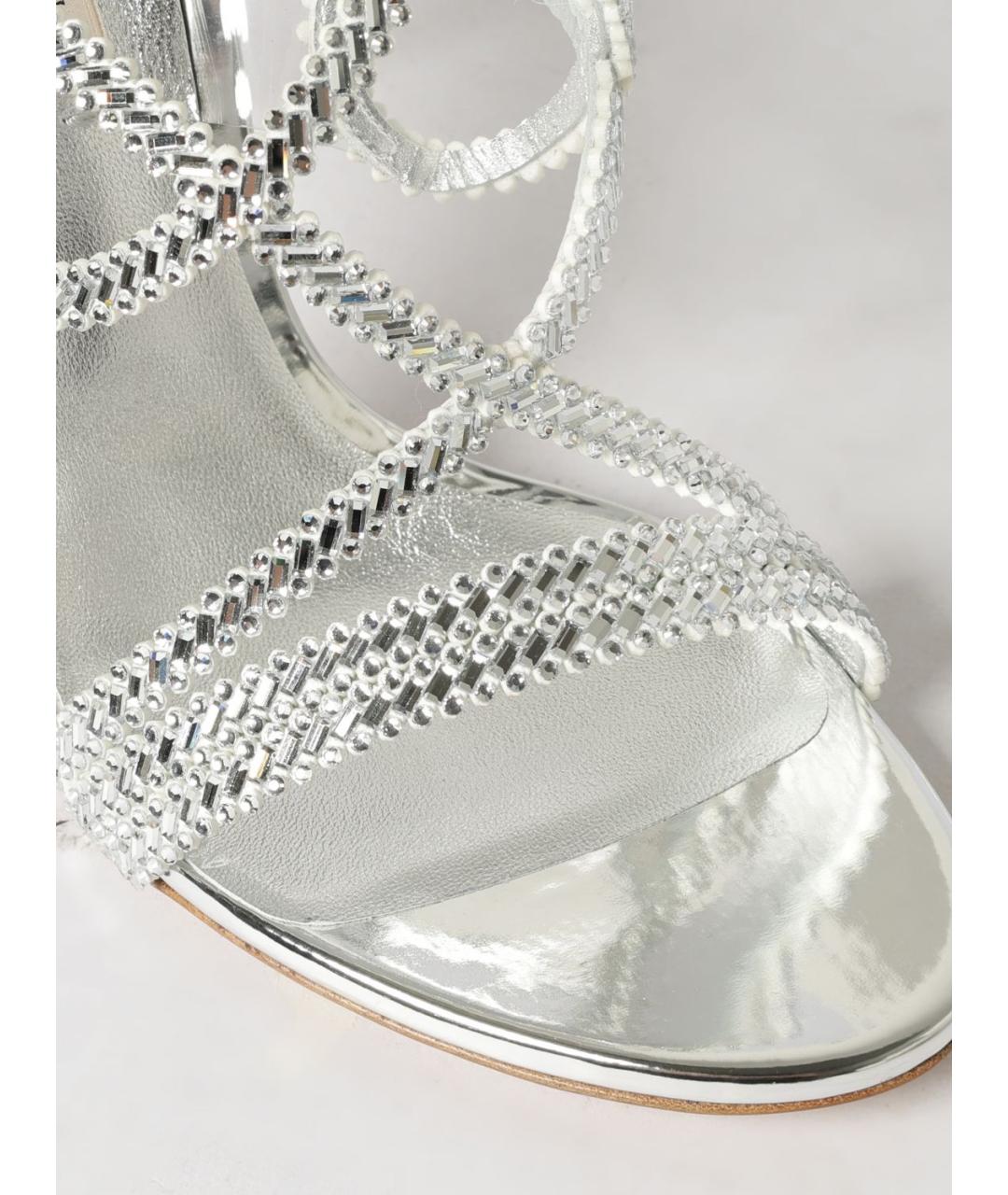 CASADEI Серебряные босоножки, фото 4