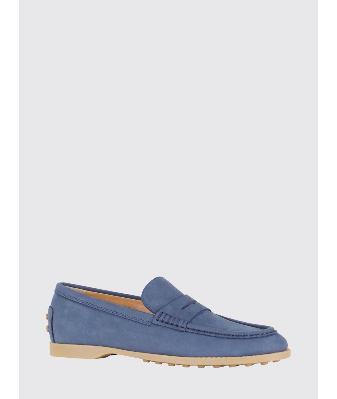 TOD'S Синие замшевые лоферы, фото 2