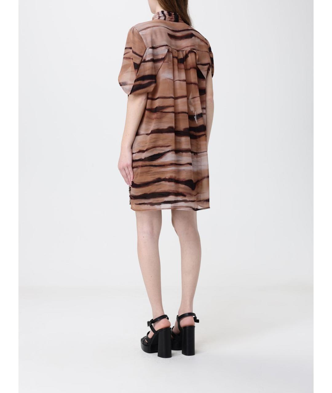 ELISABETTA FRANCHI Бежевое платье, фото 2