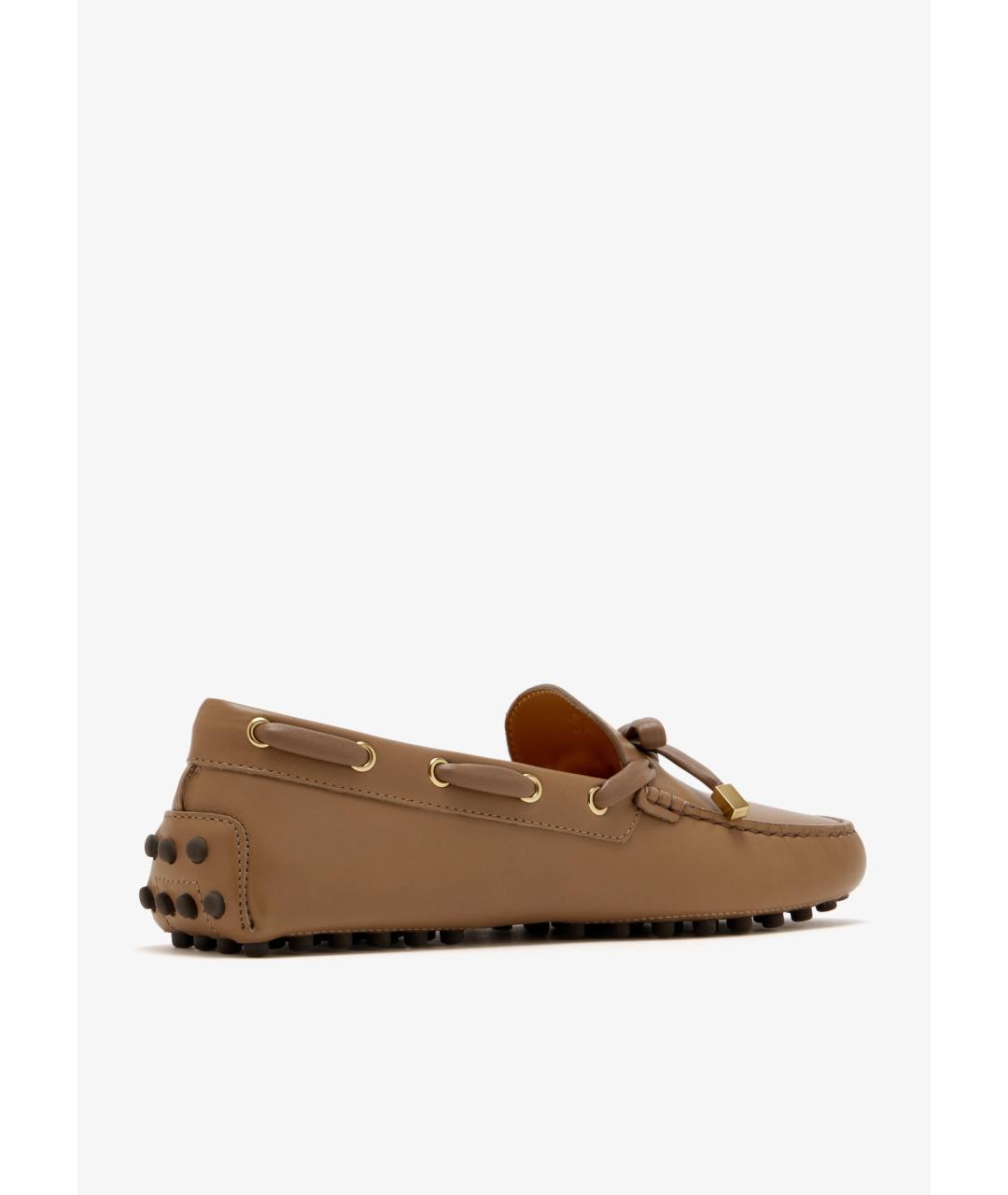 TOD'S Коричневые кожаные мокасины, фото 3