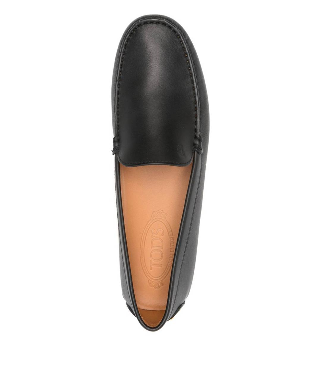 TOD'S Черные кожаные мокасины, фото 4