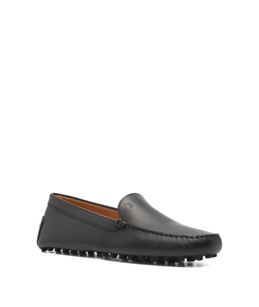 TOD'S Черные кожаные мокасины, фото 2