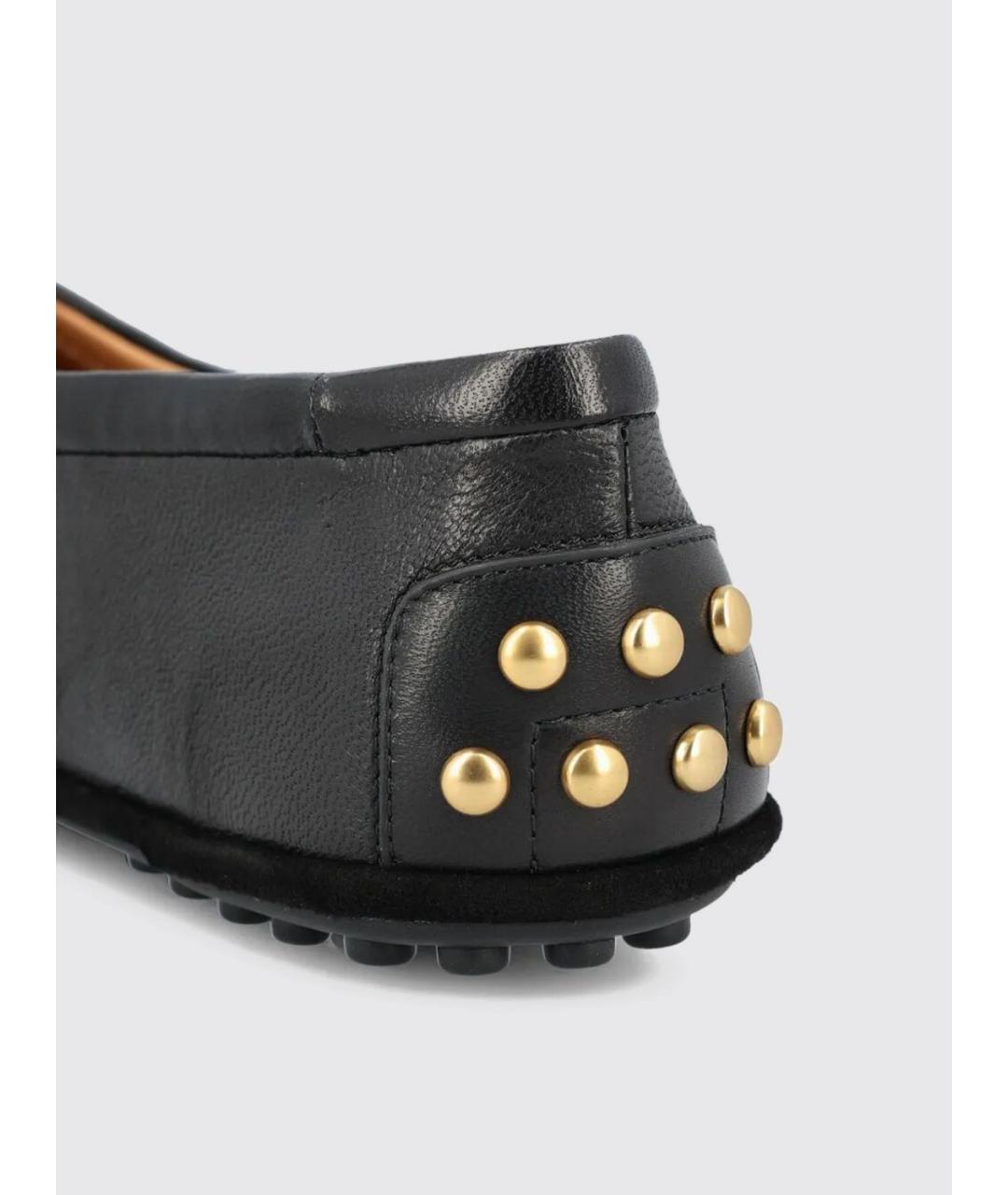 TOD'S Черные кожаные балетки, фото 4