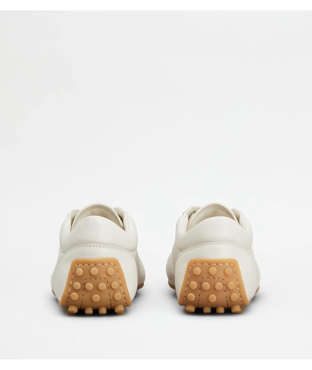 TOD'S Белые кожаные кроссовки, фото 3