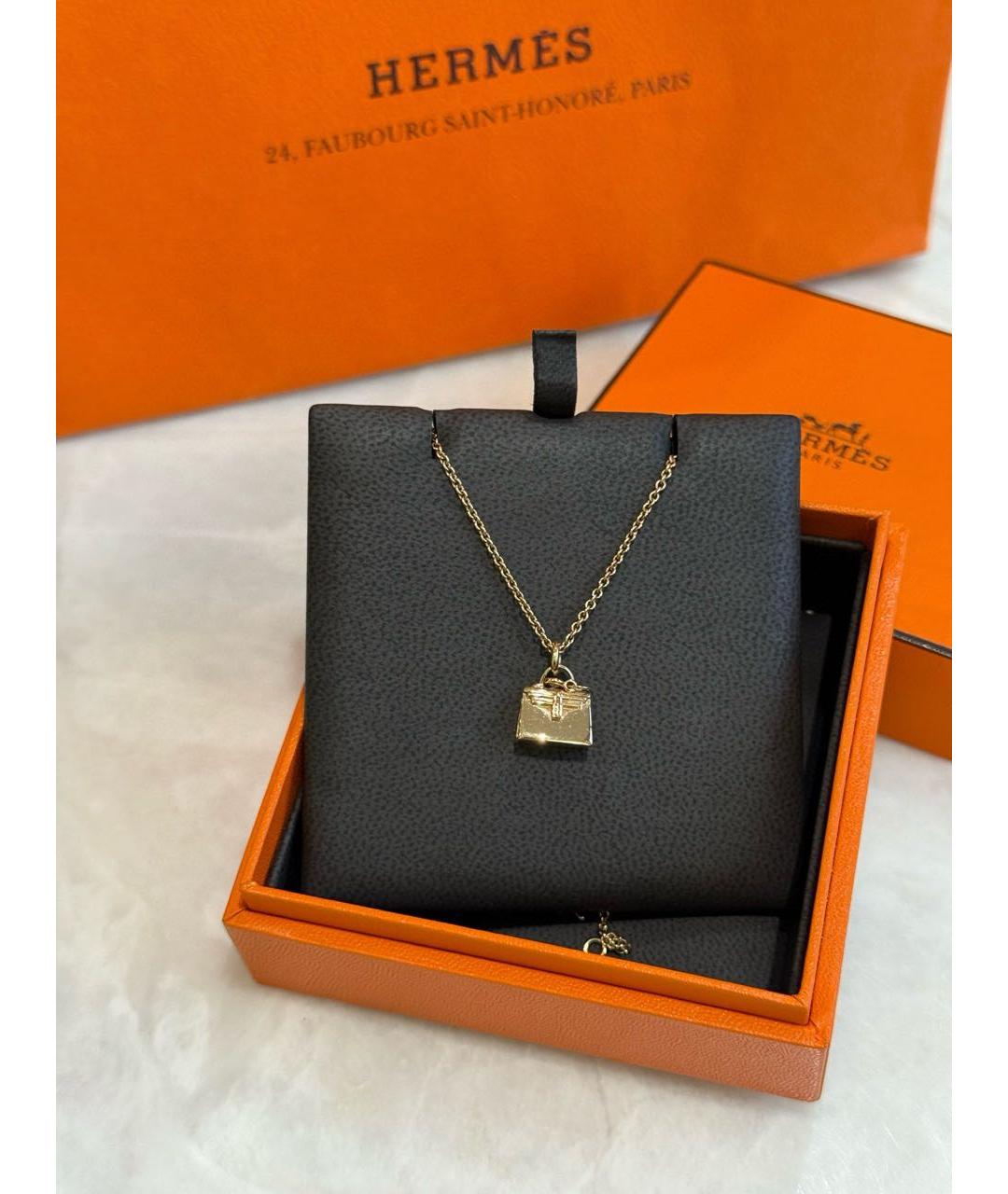 HERMES Золотая подвеска из розового золота, фото 2