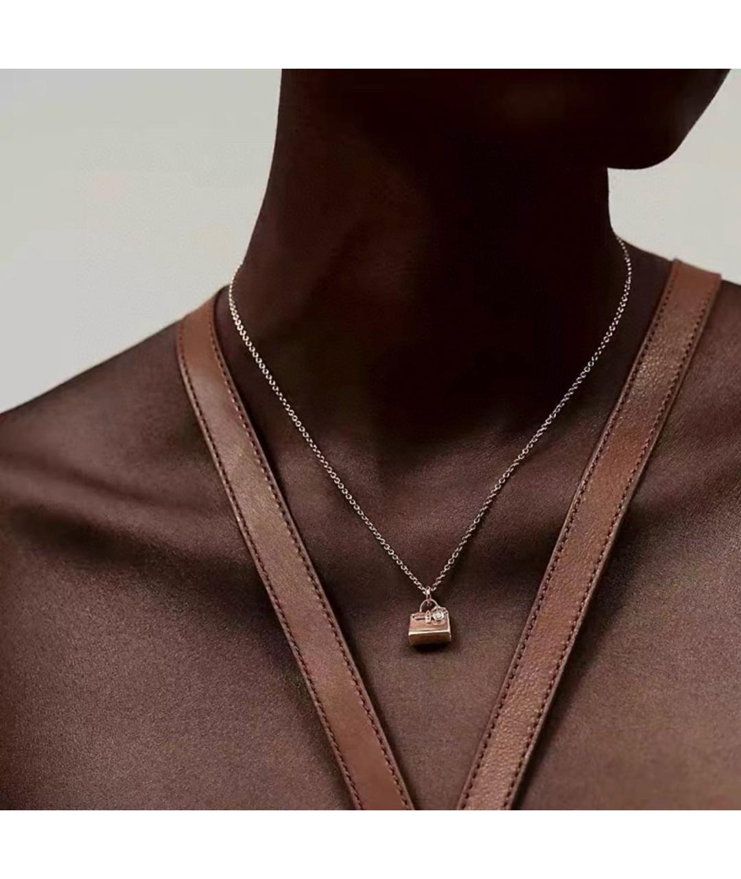 HERMES Золотая подвеска из розового золота, фото 8