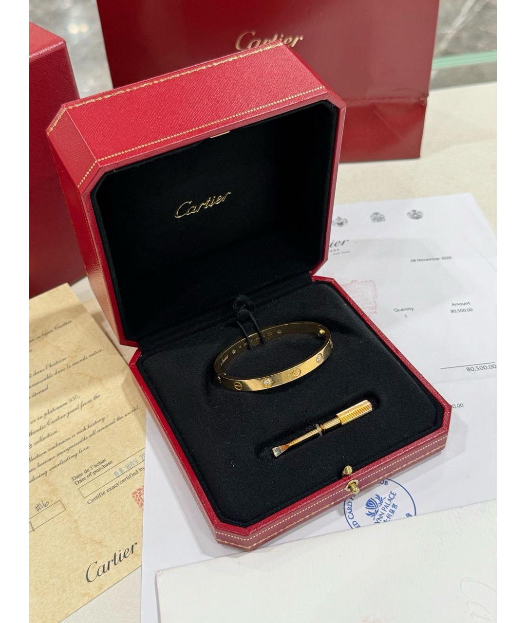 CARTIER Золотой браслет из розового золота, фото 3