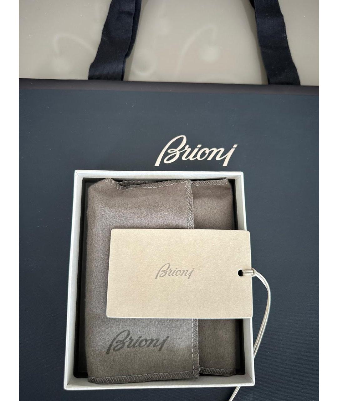 BRIONI Коричневый кожаный кошелек, фото 7