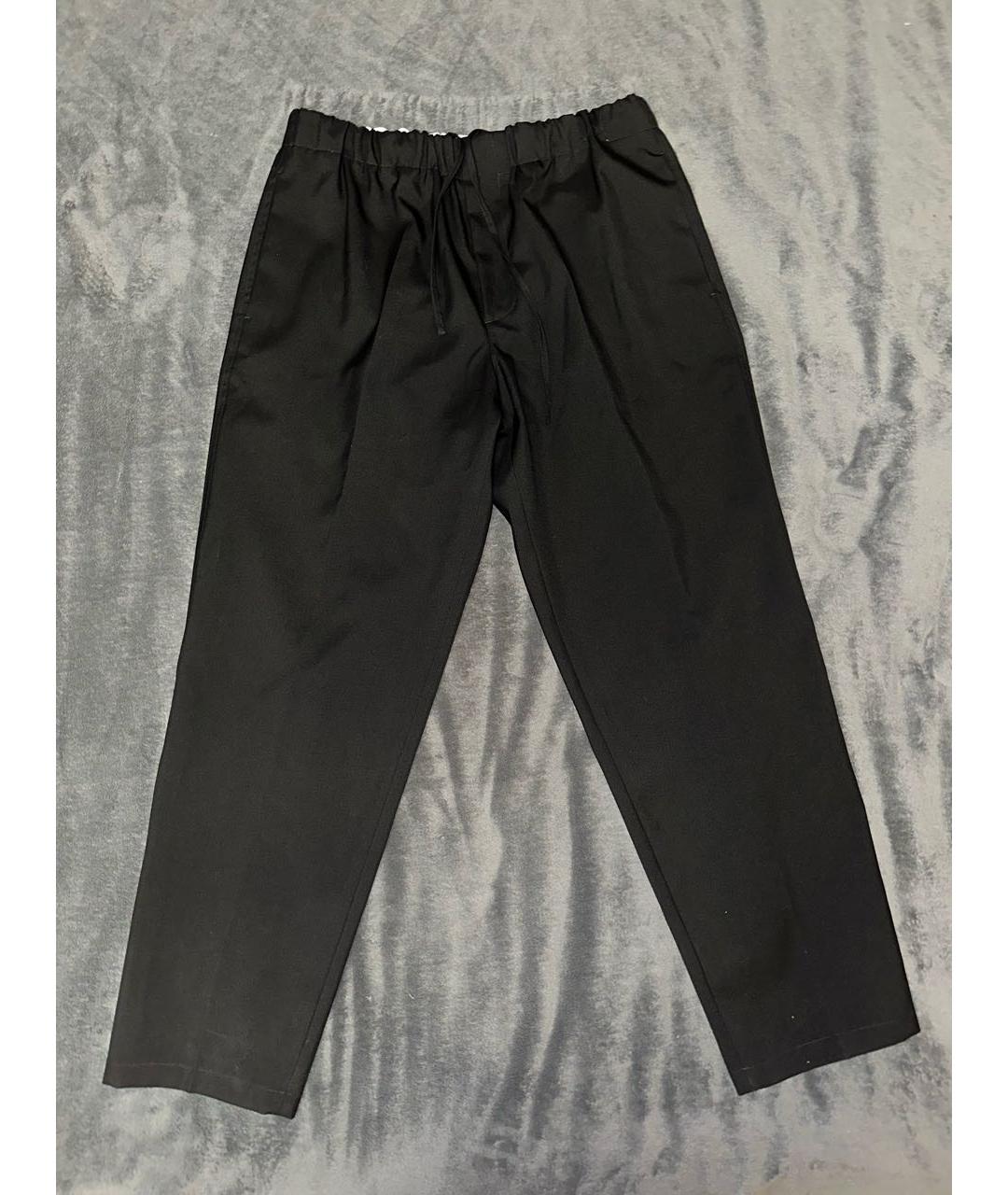 JIL SANDER Черные шерстяные классические брюки, фото 8