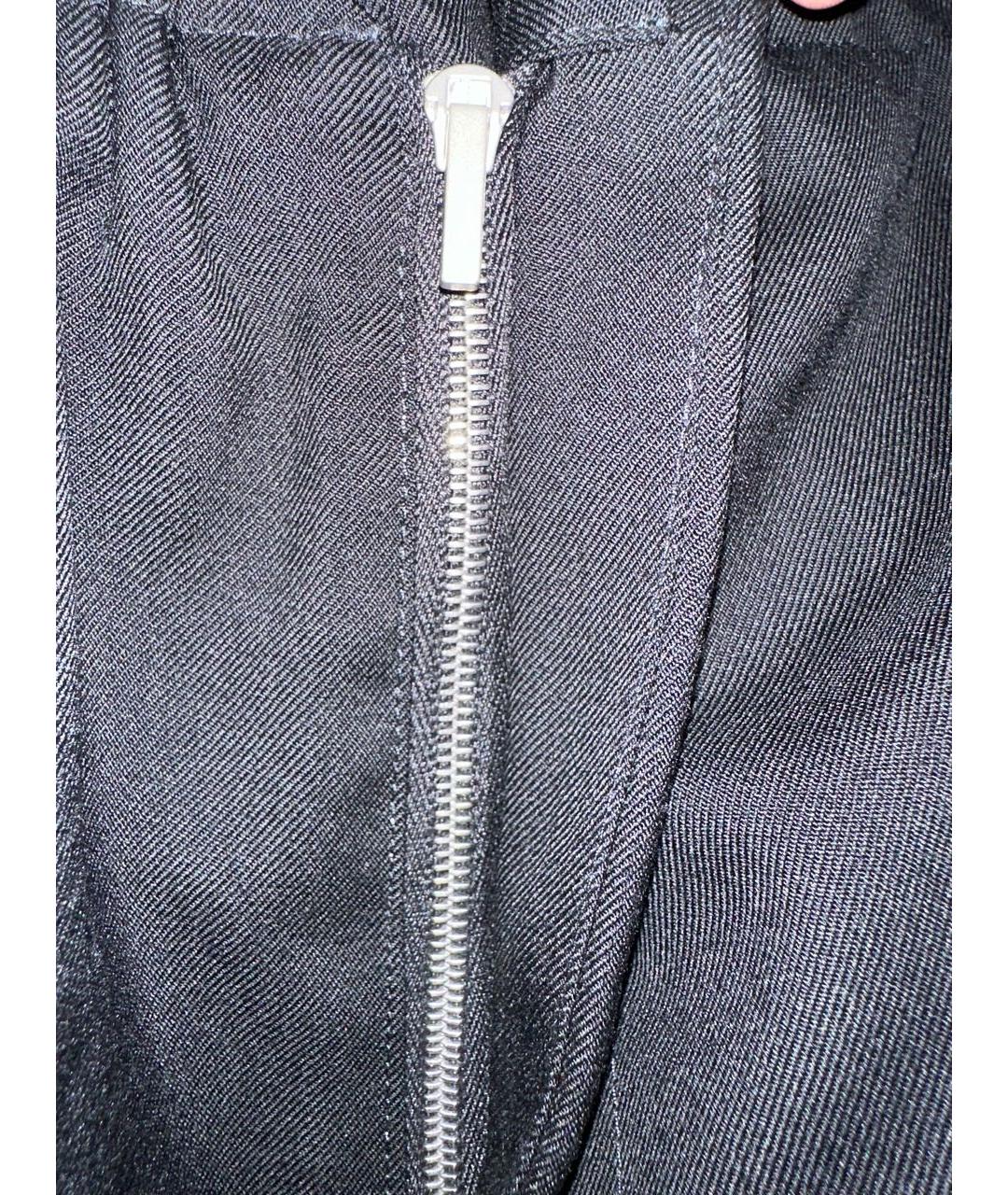 JIL SANDER Черные шерстяные классические брюки, фото 6
