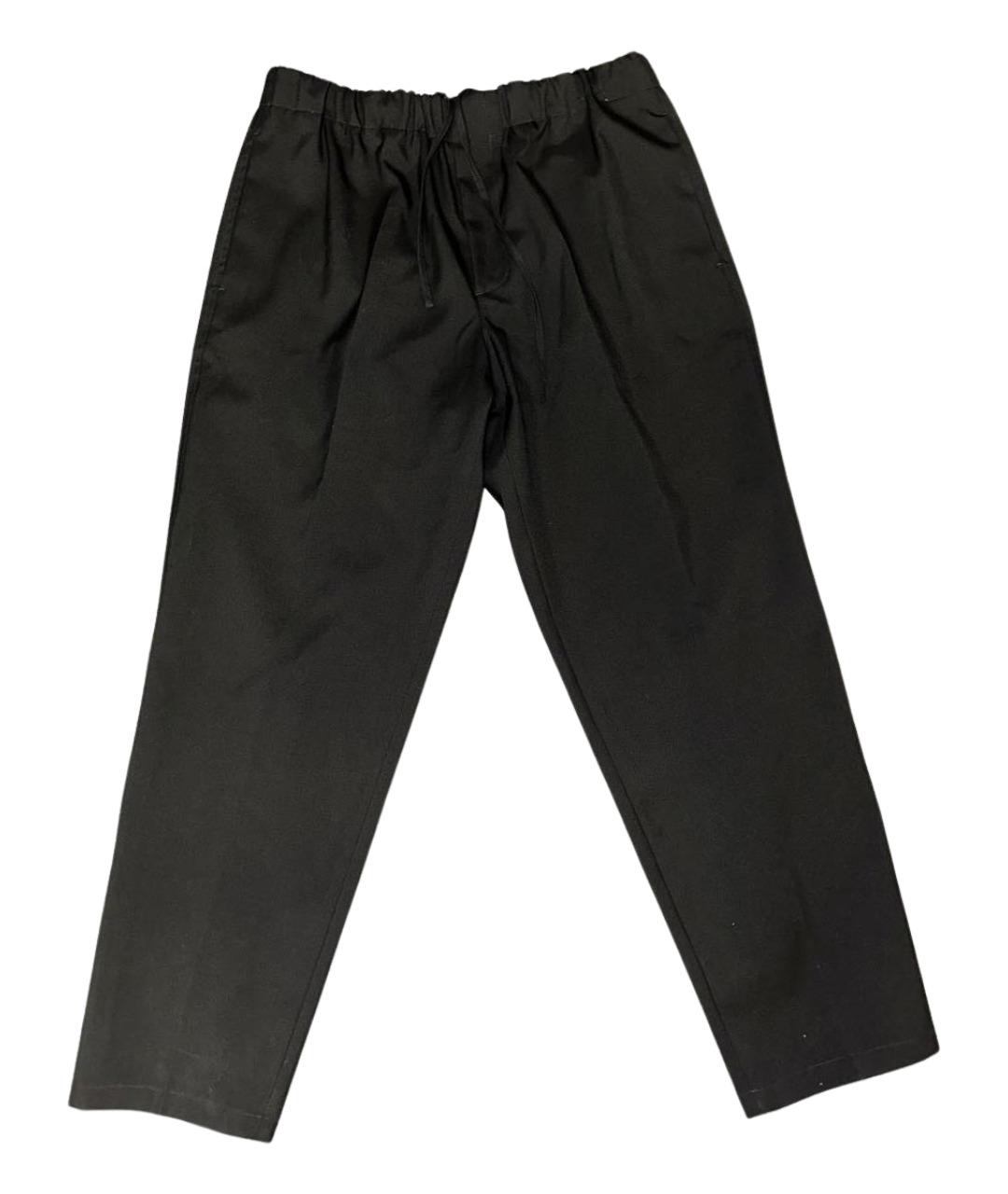 JIL SANDER Черные шерстяные классические брюки, фото 1